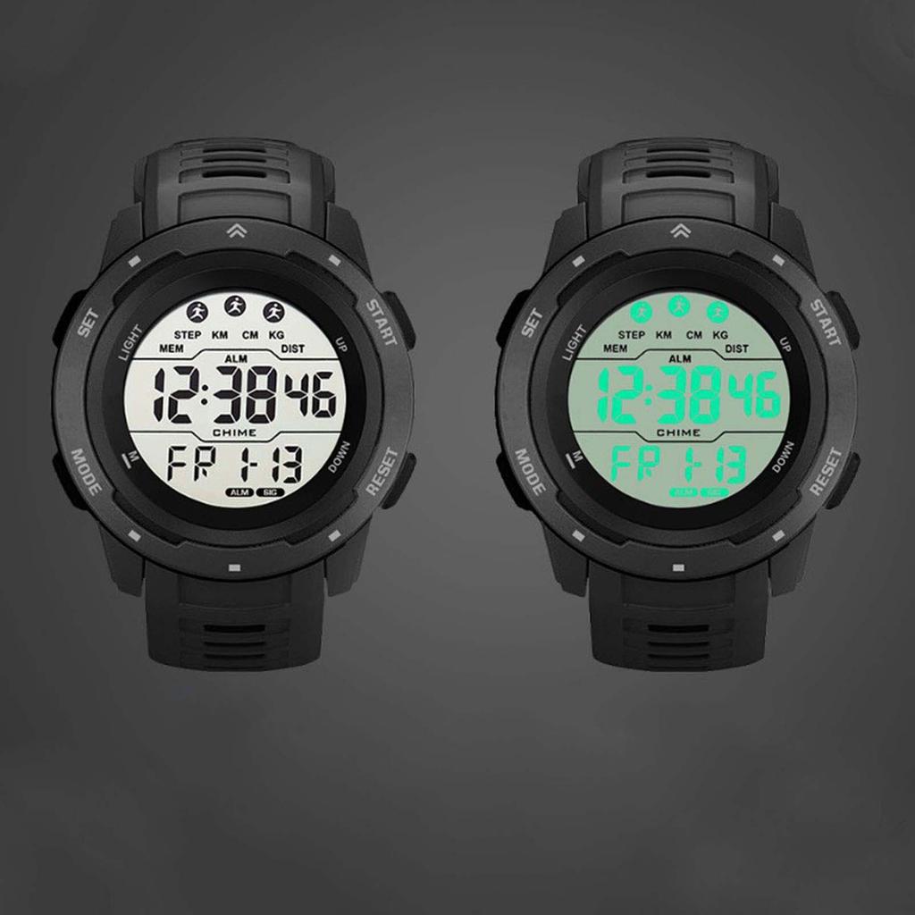 Цифровые спортивные часы многофункциональные водонепроницаемые светящиеся мужские спортивные часы для бега