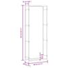 Firewood Rack Matte Black 80 x 28 x 222 cm Steel