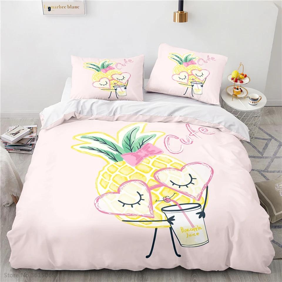 Cartoon 3d King Rabbit Printed Bedding Set Bed Linen Children Bedclothes Duvet Cover Sets Pillowcase Twin Full Queen King Size