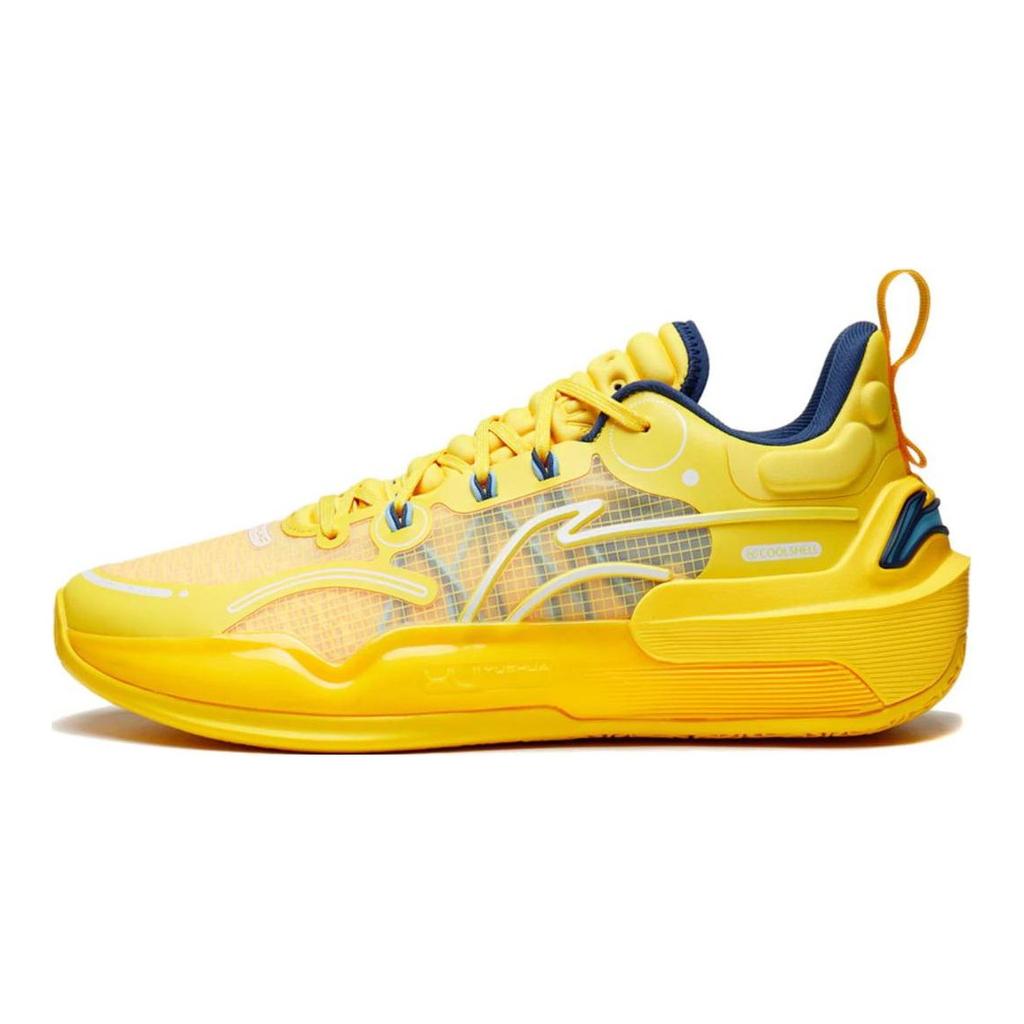 Li Ning YuShuai 16 V2 Удобные Нескользящие Износостойкие Низкие Баскетбольные Кроссовки Мужские Желтые ABAT003-3