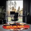 Custom Name Alvin and the Chipmunks Printed Round Rug Carpet Chair Rug Area Rug Entryway Doormats,for Office Chair Living Room Bedroom Kitchen Room.