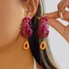 Ocean Series Lobster Earrings Enameled Metal Ear Jewelry Cute Animal Earrings  for Girls Ladies