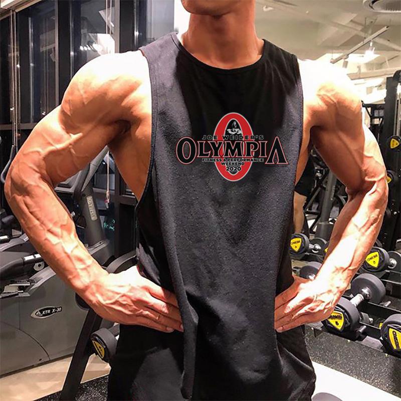 Новая мужская одежда для тренировок, хлопковый жилет для фитнеса, бега, майка без рукавов, спортивные модные майки для бодибилдинга