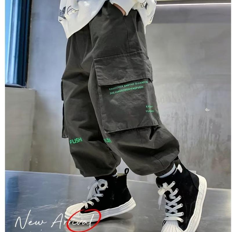 Комбинезоны для мальчиков в корейском стиле на весну/осень: Свободный повседневный крой 2024 года для детей