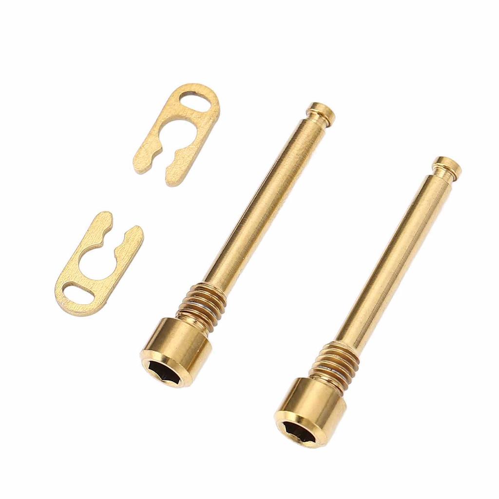 2 шт. болты для тормозных колодок дискового тормоза велосипеда, резьбовые штифты, болты для суппорта тормоза велосипеда из сплава титана со стопорными кольцами