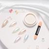 Mirror Chrome Nail Powder Metallic Holographic Chrome Nail Powder Mirror Nail Chrome Powder for Manicure Nail Art Decors