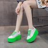 Casual Little White Shoes Dermis Autumn New Thick Sole Women's Shoes 8cm Increase In Height Board Shoe Woman Platform Sneakers
