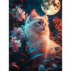Новинки Набор для алмазной вышивки Животные Сделай сам Алмазная живопись Кот Полная мозаика Луна Домашний декор Искусство Ручная работа Подарок