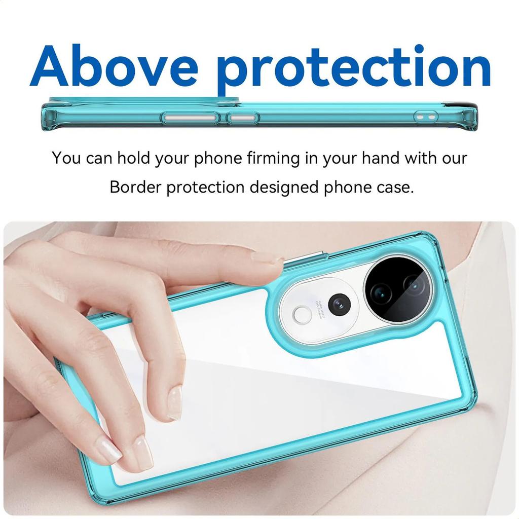 Phone Case For Phone Case For Vivo S19 Pro,Clear Transparent Phone Case Cover For Vivo S19 Pro