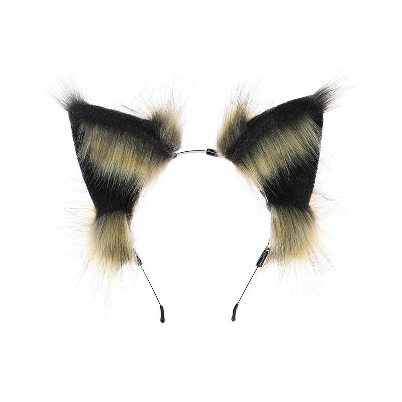 A Plush Accessory, Wild Mountain Cat Ear Headgear, Cosplay Hair Accessory, Handmade Imitation Animal Ear Headband.