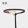 Belt Leather Women'S Simple Thin Belt Women'S Suit Dress Knotted Fashion Belt