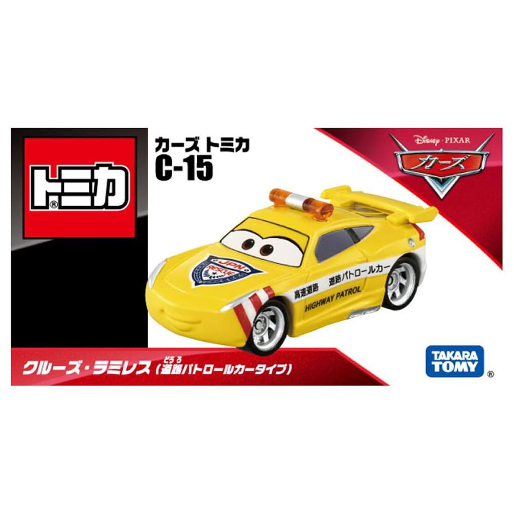 TAKARA TOMY Disney Cars Tomica Cruz Ramirez Patrol Car Miniature Car Toy for Ages 3 and Up C-15 (Road Type)