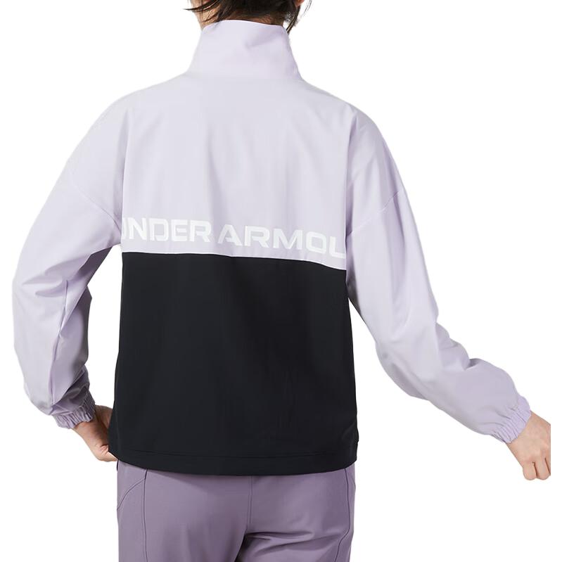 Under Armour Spliced Sports Casual Stand Collar Jacket Women Jackets Multicolor 1370738-515