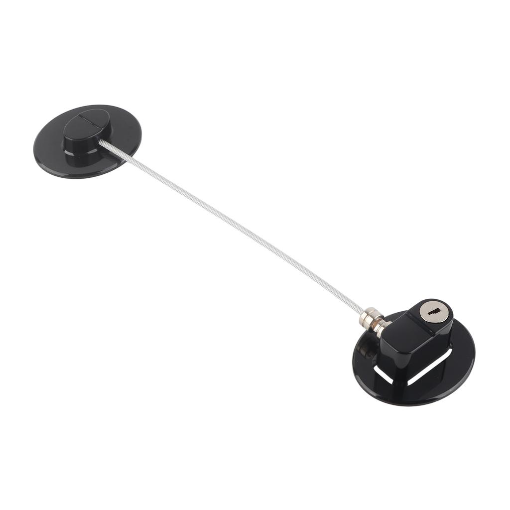 Замок для холодильника Комбинированный дизайн Прочный металл АБС Многофункциональный замок для морозильной камеры для шкафа Окна Двери FQ3 Черный