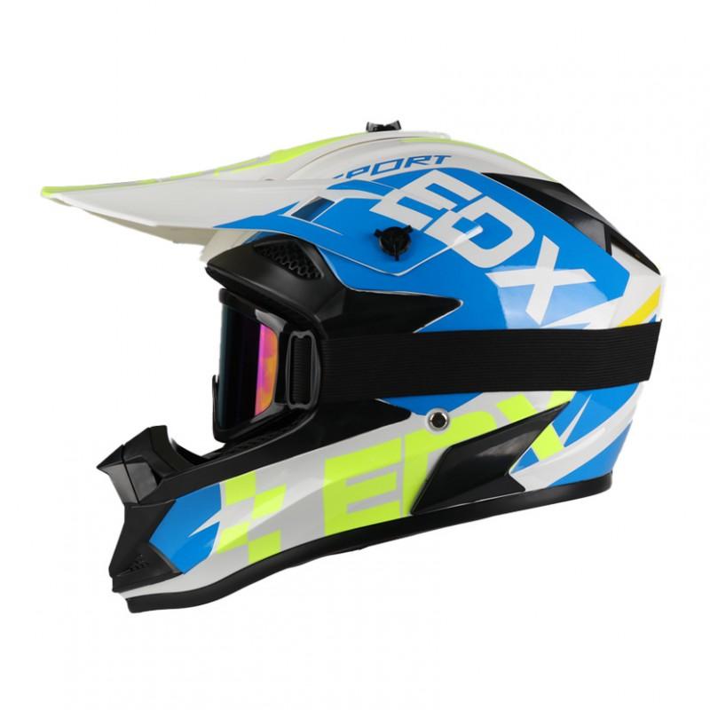 Off-Road Motorcycle Helmet ABS Full Face Dirt Bike DOT Certified Adult Riders