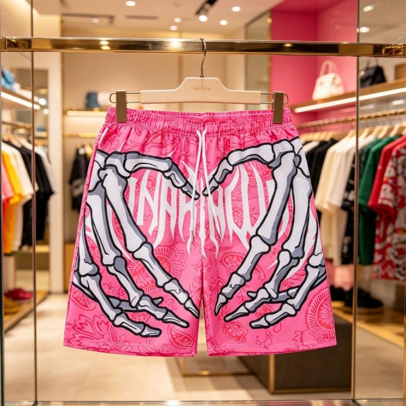 2026 Эластичные Шорты для Бега Пляжные Шорты Board Shorts Летние Пляжные Шорты с Рукой 3D Принт Y2k Шорты для Пляжа Серфинга