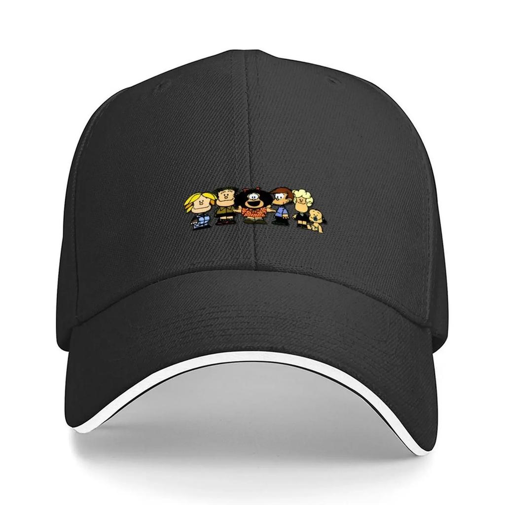 Mafalda and her friends Baseball Cap mens big size hat sun hat Funny hats Christmas Hat Mens Baseball Womens