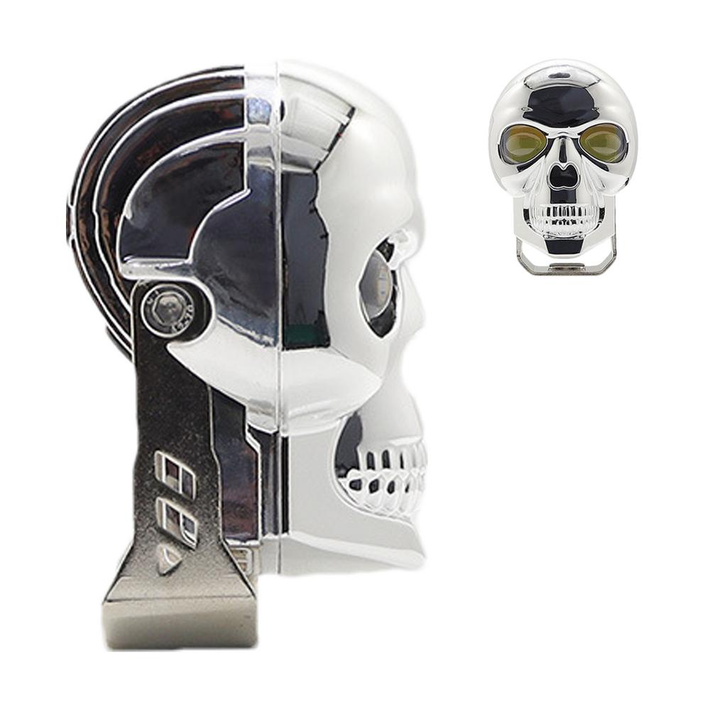 Противотуманные фары для мотоцикла, светодиодные фары в форме черепа, яркий вспомогательный свет и рабочие фары, светодиодные фары для бездорожья