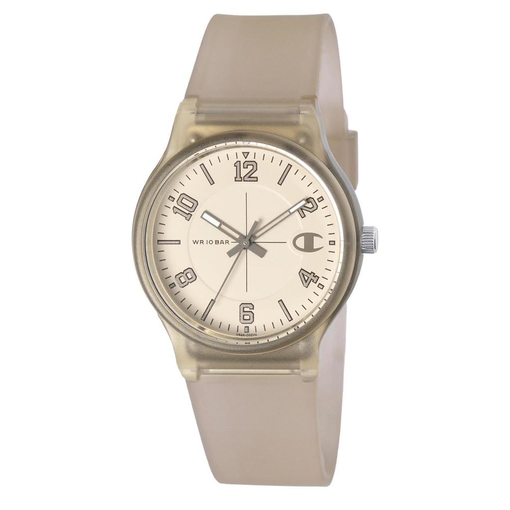 Citizen Q&Q VP49A-002VK Champion Analog Watch, Urethane Band, 10 ATM Waterproof, Men's, Women's, Grey