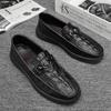 Мужская кожаная обувь Деловая формальная обувь Британский стиль Черная Повседневная кожаная обувь для мужчин JZ-2629