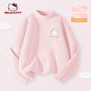 Hello Kitty Girls' Fleece-Lined Base Layer Shirt, Children's Long-Sleeve T-Shirt, Thermal Top in Pink, Stylish Inner Wear