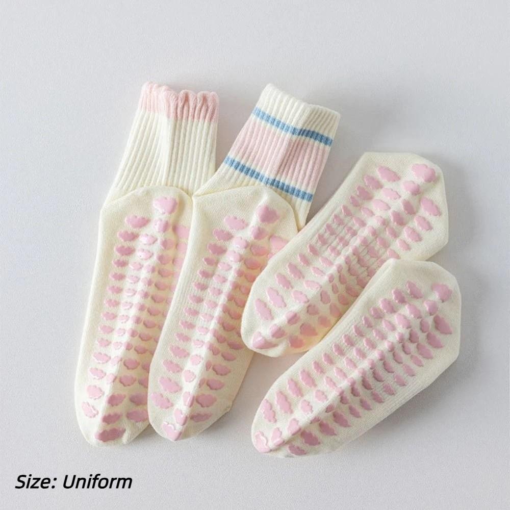 Cotton Pilates Socks for Women Breathable High-elastic Yoga Socks Sweat-absorbent Non-Slip Grip Floor Socks for Yoga Dance