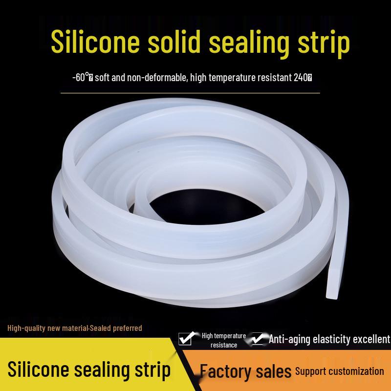 Высокотемпературная силиконовая квадратная резиновая уплотнительная полоса (6/8/10/12/15/20)