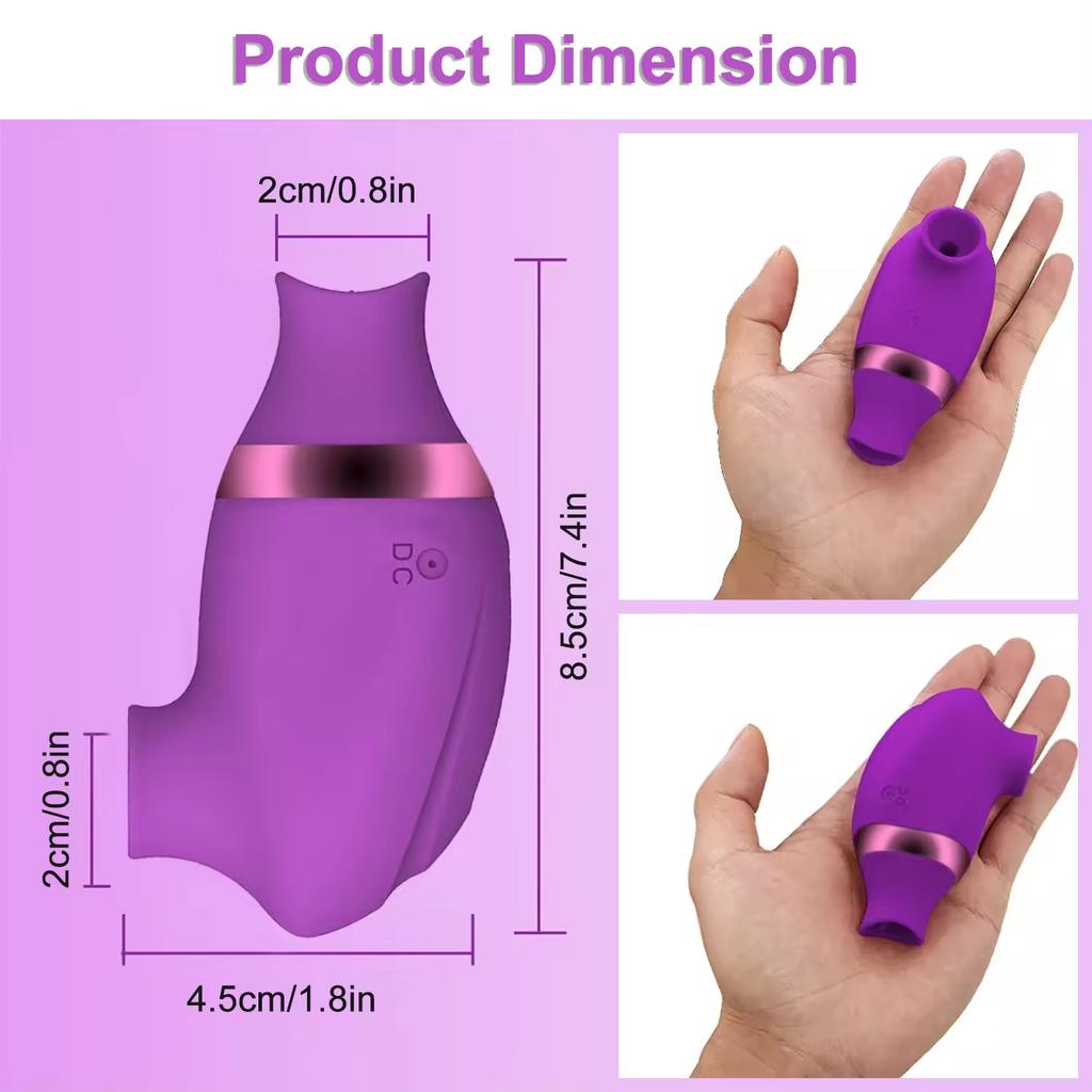Mini Nipples Clit Sucker Adult Sex Toy Breast Massage Sucking Vibrator with Vibrating G-spot Clitoris Stimulator