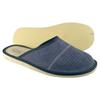 Men's suede gray slippers, men's velvet leather slippers 46
