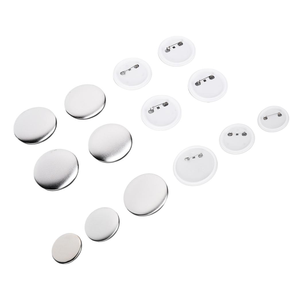 100Pcs Badge Back Cover Tinplate Plastic Base Avoid Rust Firm DIY Badge Tool for Christmas Birthday