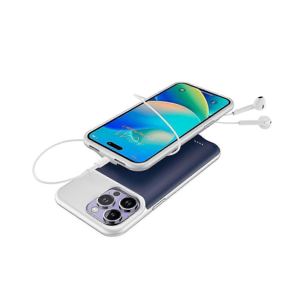 (Стиль Б) Внешний аккумуляторный чехол Power Bank для iPhone 14 Pro Max 8500 мАч