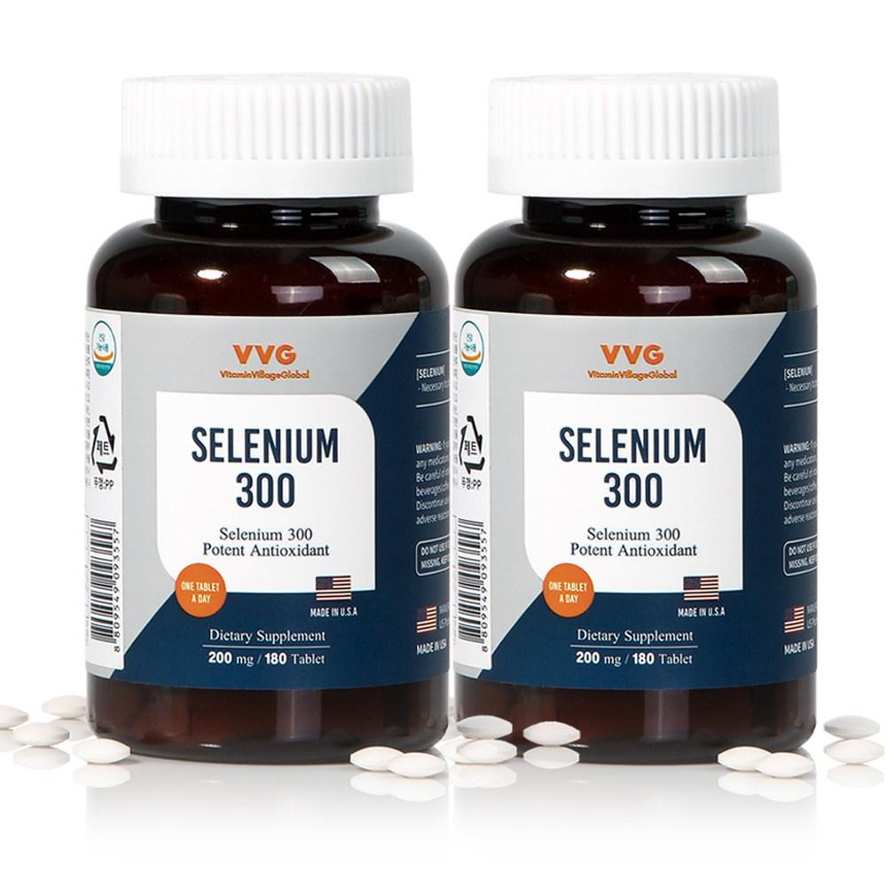Vitamin Village VVG Selenium 300 36g 180 Tablets 2 pcs
