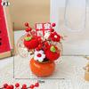 2026 Chinese Wealth Fruit Pot Decoration Chinese New Year Desktop Ornament Spring Festival Gift Decor Blessing Flower Bucket