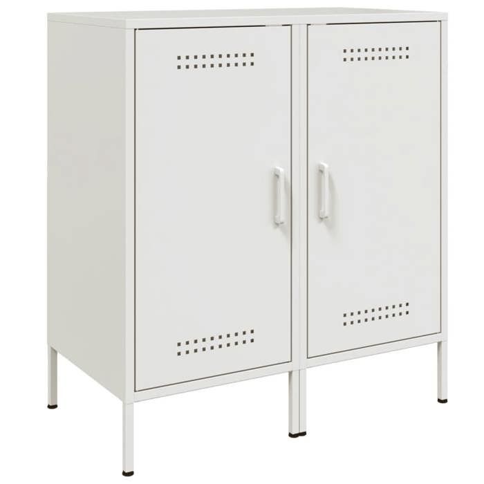 VidaXL Buffets 2 pcs, Armoires avec Pieds, Placards avec Porte, Meubles de Rangement Salon Chambre à Coucher, Blanc 36x39x79 843023
