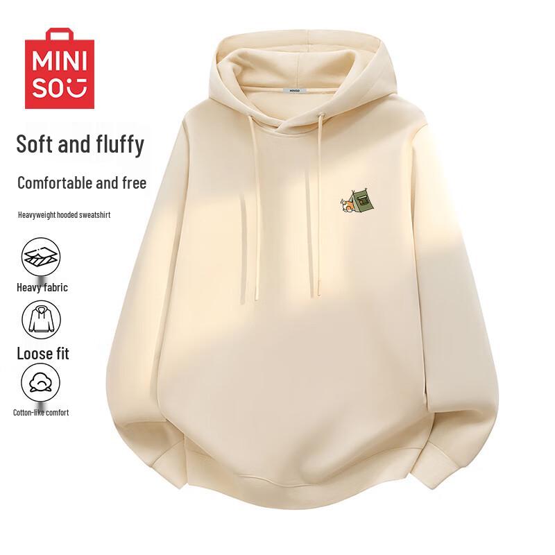 MINISO Мужской пуловер с капюшоном в японском стиле