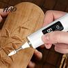 Manicure Pedicure Tool Cordless Electric Nail Drill, 3-Speed File with LED Light, Travel Size Shaping USB Rechargeable for Shaping, Buffing,
