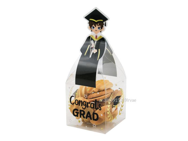 20/10pcs Graduation Party Favor Box Happy Graduation Party Decor for Class of Grad Celebration Party Supplies Candy Box
