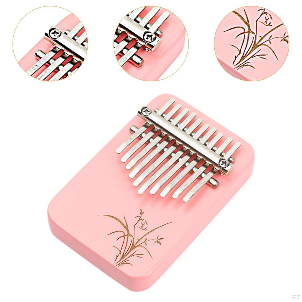 10-нотное деревянное пианино Mbira Thumb для игры пальцами