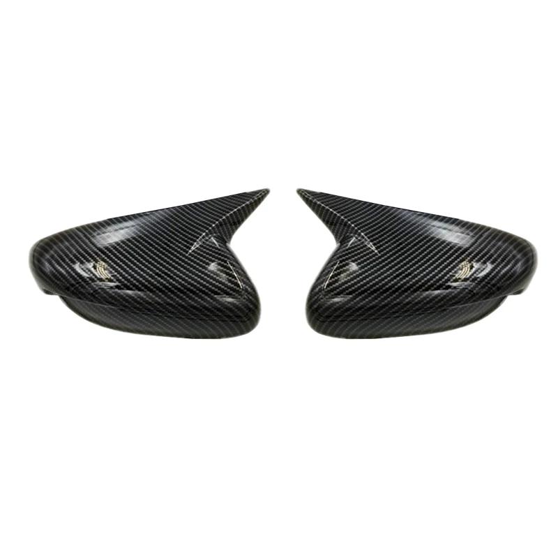For KIA K3 Cerato Forte Ceed 2 2013 2014 2015-2018 Car RearView Mirror Cover Wing Cap Rear View Case Trim Carbon Fiber Sticker