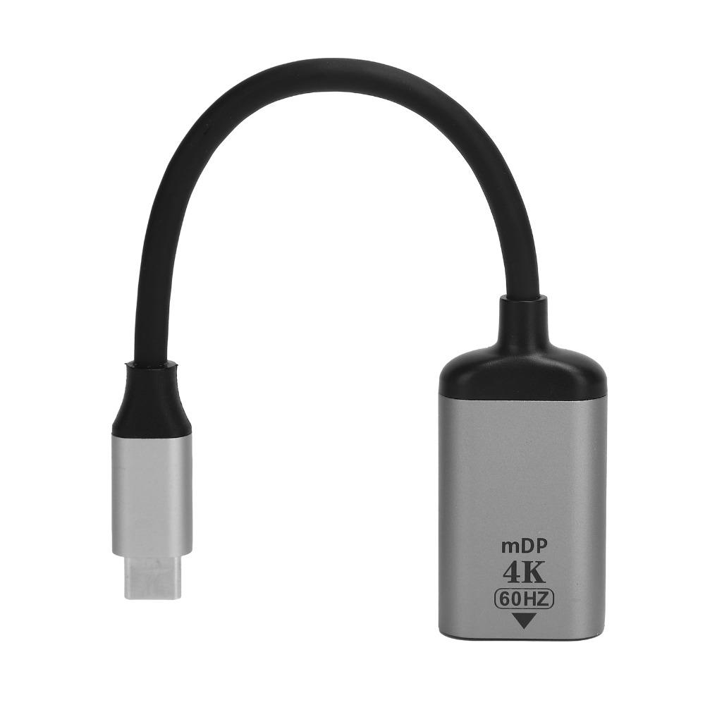Plug and Play USB-C на Displayport Адаптер 4K 60Hz USBC на Mini DP Адаптер Ноутбуки