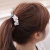 Женская мода Rhinestone Crystal Pearl Rope Elastic Ponytail Hair Band 