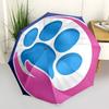 1pc Paw Print Automatic Folding Umbrella - Portable Collapsible Design, 8-Rib Iron Frame, Durable Fabric yy251125091