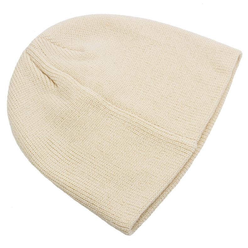 Мужская осенне-зимняя теплая шерстяная шапка, вязаная шапка, однотонная защитная шапка для ушей, шапочки с черепами, шапка с рукавами