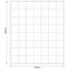 Duvet FULDA 200 x 200 cm 4 Seasons 210 GSM White