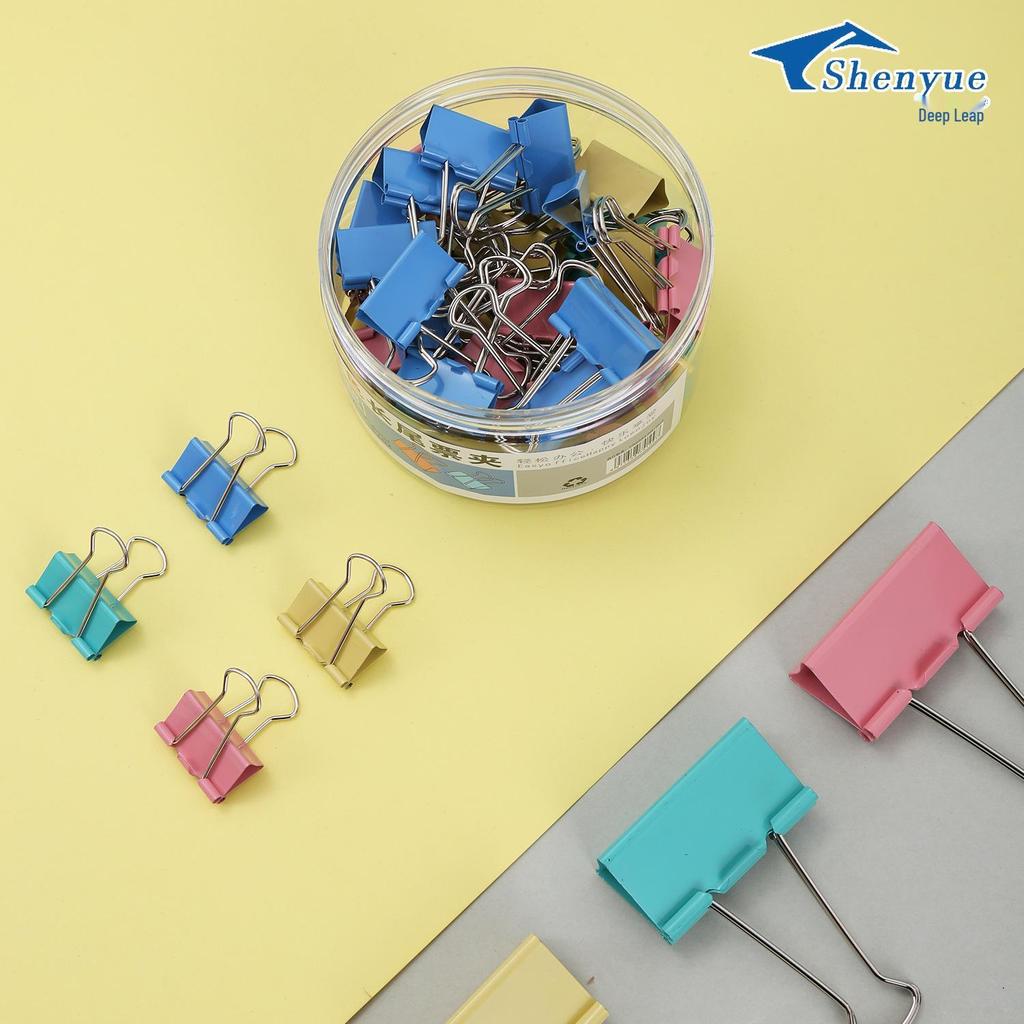 Colored Metal Office Clips for Stationery and Paper Storage