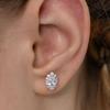 (Серебро 925) Опалесцирующие овальные серьги EC3183