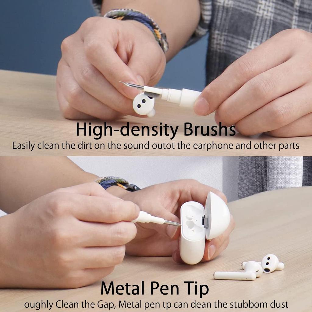 Очиститель клавиатуры 5 в 1, очиститель AirPods, набор инструментов для чистки углов для Bluetooth-наушников, ноутбука, объектива камеры Airpods Pro