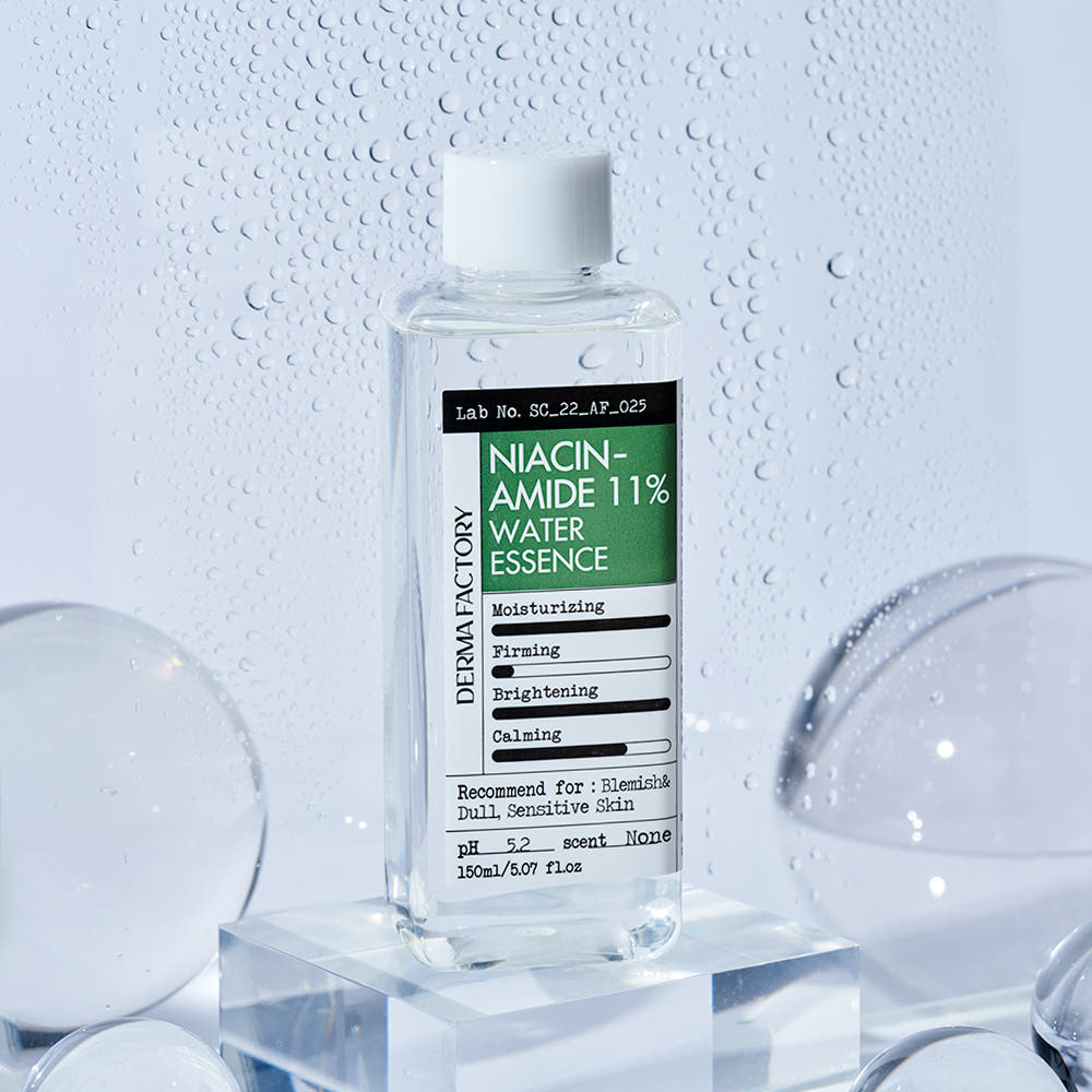 Derma Factory Niacinamide 11% Water Essence, Vegan Certified, 150ml