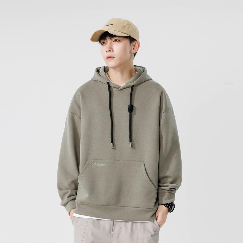 Men S Hooded Sweatshirt Embroidered Letter Casual Autumn Winter Top