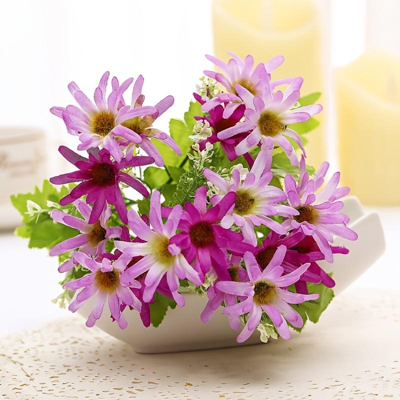 Набор из 36 реалистичных искусственных хризантем и водных растений с 2 напольными корзинами для декора сада